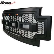 Load image into Gallery viewer, 2017-2019 F-250 F-350 R Style Front Bumper Hood Grille Matte Black