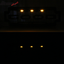 Load image into Gallery viewer, 2017-2019 F-250 F-350 R Style Front Bumper Hood Grille Matte Black
