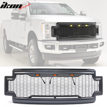 Load image into Gallery viewer, 2017-2019 Ford F250 F350 LED Honeycomb Mesh Front Bumper Grille Hood