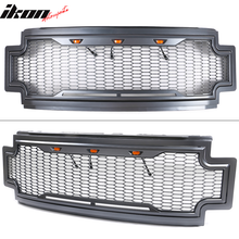 Load image into Gallery viewer, 2017-2019 Ford F250 F350 LED Honeycomb Mesh Front Bumper Grille Hood