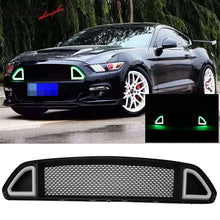Load image into Gallery viewer, 2015-2017 Ford Mustang Black Front Hood Bumper Mesh Grill Grille ABS