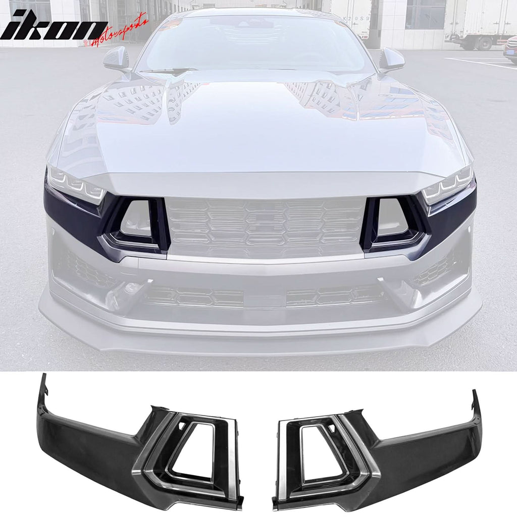 2024-2025 Ford Mustang Dark Horse Front Bumper Upper Grille Covers ABS