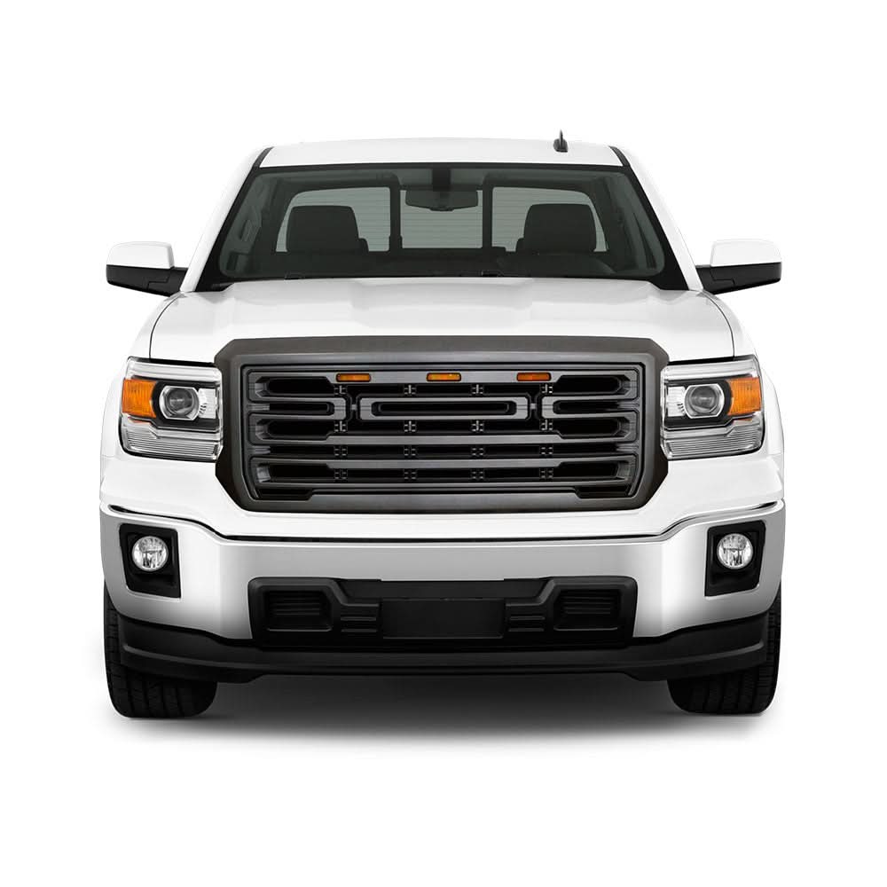 2014-2015 GMC Sierra 1500 Front Bumper Hood Grille Guard Grill