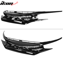 Load image into Gallery viewer, 2016-2021 Honda Civic IKON Style Gloss Black Front Bumper Grille ABS