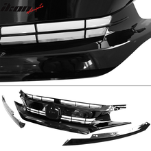 Load image into Gallery viewer, 2016-2021 Honda Civic 10th Gen Mesh Gloss Black Front Bumper Car Grill