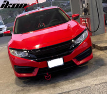 Load image into Gallery viewer, 2016-2021 Honda Civic 10th Gen Mesh Gloss Black Front Bumper Car Grill