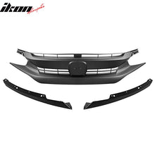 Load image into Gallery viewer, 2016-2021 Honda Civic 10th OEM Matte Black Front Bumper Hood Grille
