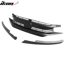 Load image into Gallery viewer, 2016-2021 Honda Civic 10th OEM Matte Black Front Bumper Hood Grille