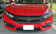 Load image into Gallery viewer, 2016-2021 Honda Civic 10th OEM Matte Black Front Bumper Hood Grille