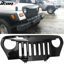 Load image into Gallery viewer, 1997-2006 Jeep Wrangler TJ V1 Angry Bird Style Grille Gloss Black ABS