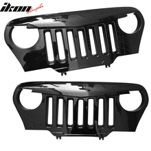 Load image into Gallery viewer, 1997-2006 Jeep Wrangler TJ V1 Angry Bird Style Grille Gloss Black ABS