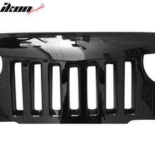 Load image into Gallery viewer, 1997-2006 Jeep Wrangler TJ V1 Angry Bird Style Grille Gloss Black ABS