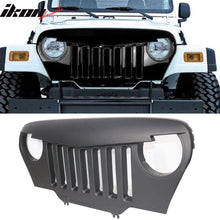 Load image into Gallery viewer, 1997-2006 Jeep Wrangler TJ V1 Black Angry Bird Front Hood Grille ABS