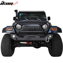 Load image into Gallery viewer, 1997-2006 Jeep Wrangler TJ V2 Topfire Monster Hood Matte Mesh Grill
