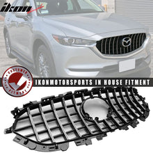 Load image into Gallery viewer, 2017-2021 Mazda CX-5 Mesh Chrome Front Bumper Hood Grille Insert Guard