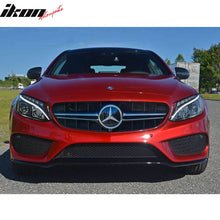 Load image into Gallery viewer, 2015-2018 Benz W205 C-Class Vertical AMG Style Silver Front Grille