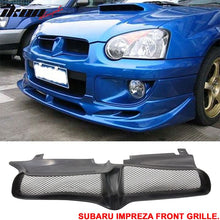 Load image into Gallery viewer, 2004-2005 Subaru Impreza WRX Sti JDM Black Front Grille PU