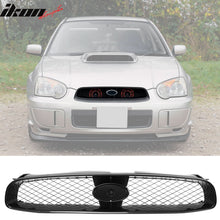 Load image into Gallery viewer, 2004-2005 Subaru Impreza STI Style Front Bumper Grille Gloss Black ABS