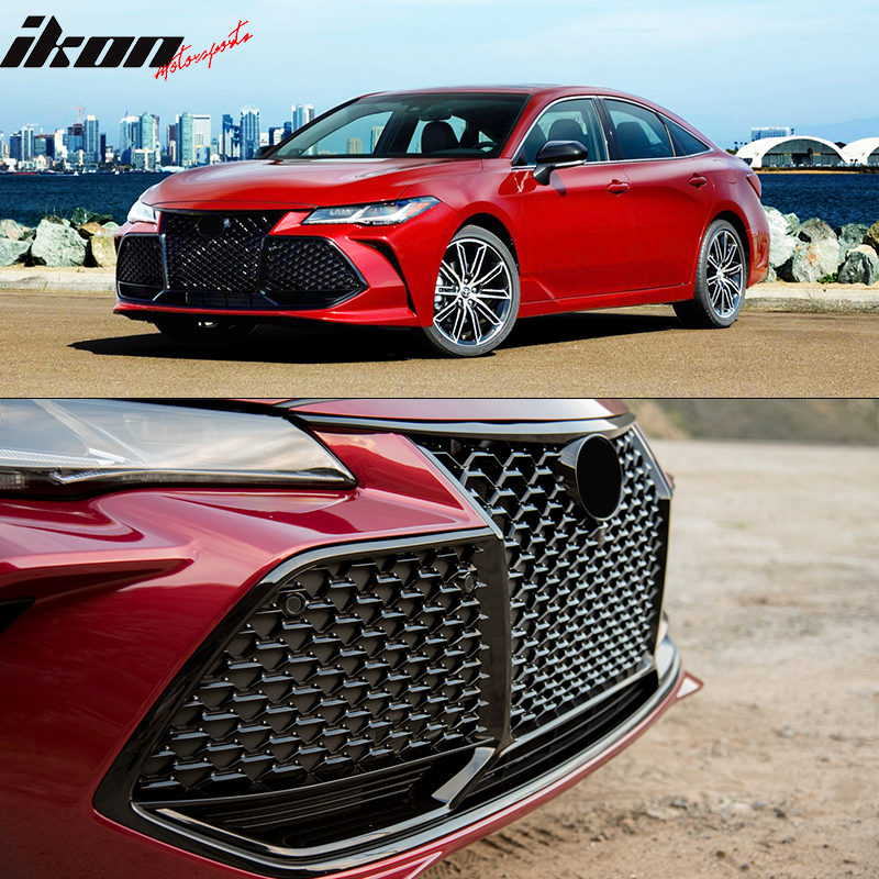 2019-2020 Toyota Avalon Honeycomb Gloss BLack Front Grill ABS