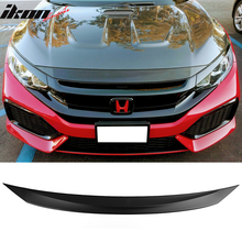 Load image into Gallery viewer, 2016-2018 Honda Civic Matte Black Front Bonnet Lip Molding Trim Bar