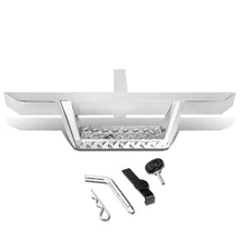 Load image into Gallery viewer, 2 Inch Receiver Hitch Step with 3.25 Inch Square Chrome Platform