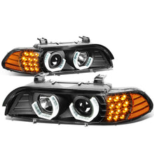 Load image into Gallery viewer, 96-03 BMW 5 Series 3D Crystal Halo Projector LED Headlights Black