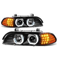 Load image into Gallery viewer, 96-03 BMW 5 Series 3D Crystal Halo Projector LED Headlights Black
