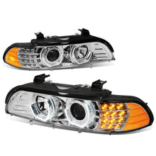Load image into Gallery viewer, 96-03 BMW E39 5-Series 3D Crystal Halo Projector LED Headlights