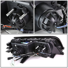 Load image into Gallery viewer, 99-01 BMW 3-Series 3D Crystal Halo Projector LED Headlights Black