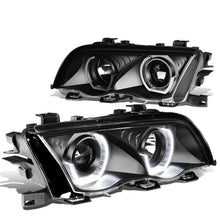 Load image into Gallery viewer, 99-01 BMW 3-Series 3D Crystal Halo Projector LED Headlights Black