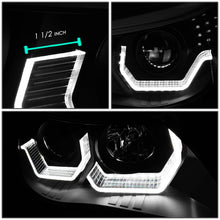 Load image into Gallery viewer, 04-07 BMW 525I 530I 545I 550I 3D Halo Projector LED Headlights Black