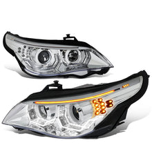 Load image into Gallery viewer, 04-07 BMW 5 Series LED Headlights Chrome Housing H1/H7 Bulbs