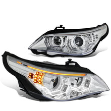 Load image into Gallery viewer, 04-07 BMW 5 Series LED Headlights Chrome Housing H1/H7 Bulbs