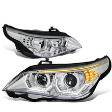 Load image into Gallery viewer, 04-07 BMW 5 Series LED Headlights Chrome Housing H1/H7 Bulbs