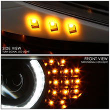 Load image into Gallery viewer, 2006-2012 BMW 3-Series 3D Crystal Halo Projector LED Headlights Black