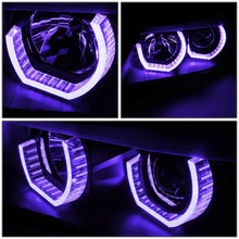 Load image into Gallery viewer, 06-08 BMW 3-Series Crystal Halo Projector LED Headlights Black