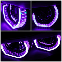 Load image into Gallery viewer, 06-08 BMW 3-Series Crystal Halo Projector LED Headlights Black