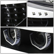 Load image into Gallery viewer, 06-08 BMW 3-Series Crystal Halo Projector LED Headlights Black