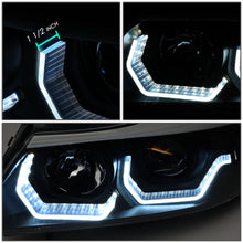 Load image into Gallery viewer, 06-12 BMW 3-Series E90 3D Crystal Halo Projector LED Headlights