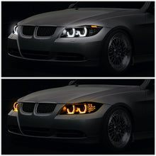 Load image into Gallery viewer, 06-12 BMW 3-Series E90 3D Crystal Halo Projector Sequential Headlights