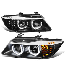 Load image into Gallery viewer, 06-12 BMW 3-Series E90 3D Crystal Halo Projector Sequential Headlights
