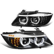 Load image into Gallery viewer, 06-12 BMW 3-Series E90 3D Crystal Halo Projector Sequential Headlights