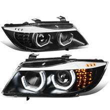 Load image into Gallery viewer, 06-12 BMW 3-Series E90 3D Crystal Halo Projector Sequential Headlights