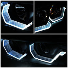 Load image into Gallery viewer, 06-12 BMW 3-Series Crystal Halo Projector LED Headlights - Black