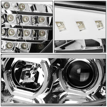 Load image into Gallery viewer, 06-12 BMW 3-Series E90 3D Crystal Halo Projector LED Headlights Chrome