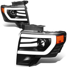Load image into Gallery viewer, 09-14 Ford F-150 3D LED Projector Headlights Black Housing