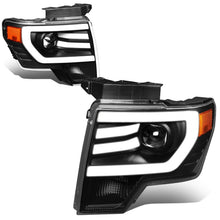 Load image into Gallery viewer, 09-14 Ford F-150 3D LED Projector Headlights Black Housing