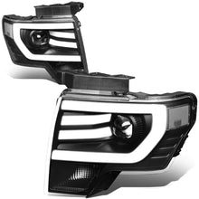 Load image into Gallery viewer, 09-14 Ford F-150 3D LED Projector Headlights Black Housing