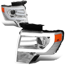 Load image into Gallery viewer, 09-14 Ford F-150 3D LED Projector Headlights Chrome Housing