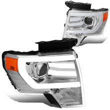 Load image into Gallery viewer, 09-14 Ford F-150 3D LED Projector Headlights Chrome Housing